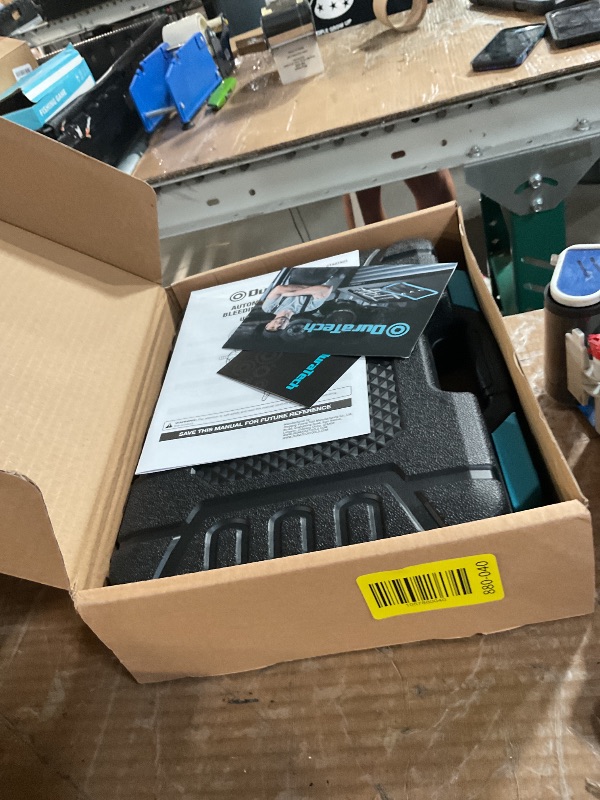 Photo 1 of DURATECH 2 in 1 Brake Bleeder Kit, Brake Fluid Bleeder Kit with Handheld Vacuum Pump, for Automotive, Organized in Portable Case