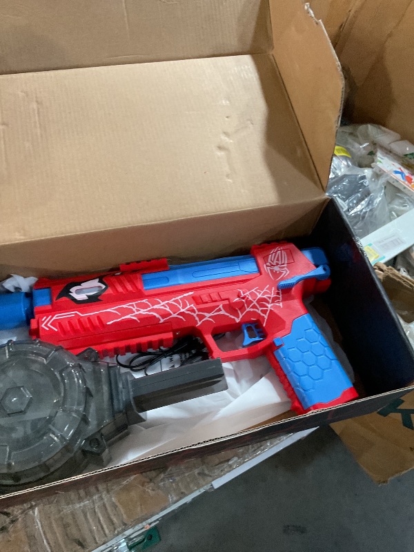 Photo 1 of (missing charger) fygurso Electric Water Gun for Adults Kids, Automatic Squirt Gun with a Long Range of up to 26 Ft, LED Light Large Capacity IP7 Waterproof Fully Auto Water Gun(Red