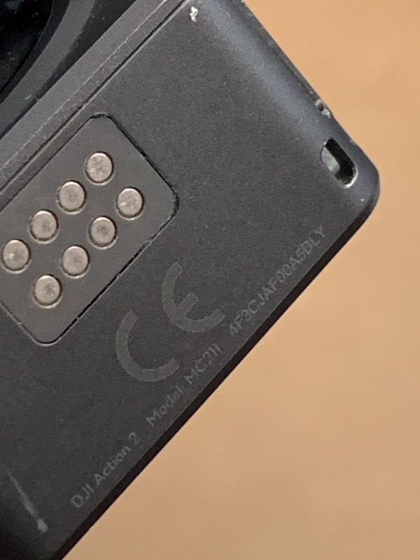 Photo 1 of **Parts Only**
DJI Action 2 Dual-Screen Combo (32GB) WITHOUT Magnetic Protective Case, 4K Action Camera with Dual OLED Touchscreens, 155° FOV, Magnetic Attachments, Stabilization, Underwater Camera Ideal
