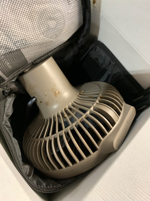 Photo 1 of ***(HEAVILY USED/ MINOR DAMAGE)***Claymore V600+ Rechargeable Camping Fan (Warm Grey) – 7,800?mAh Battery Operated Portable Fan for Indoor & Outdoor Use, 4-Speed Quiet Air Circulator, USB?C Charging, Timer, Carry Pouch Included