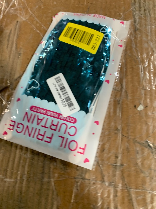 Photo 1 of *** MAY BE MISSING **2 Pack Blue Streamers Party Decorations Fringe Backdrop Ocean Themed Decorations Foil Curtain Backdrop Blue Birthday Ocean Party Decor Supplies