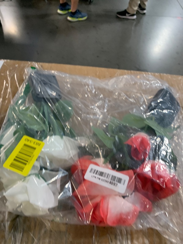 Photo 1 of (see all images) TONULAX Solar Garden Lights - Upgraded Outdoor Light, 7-Color Changing Rose Lights Realistic Rose Flower (2 Packs)