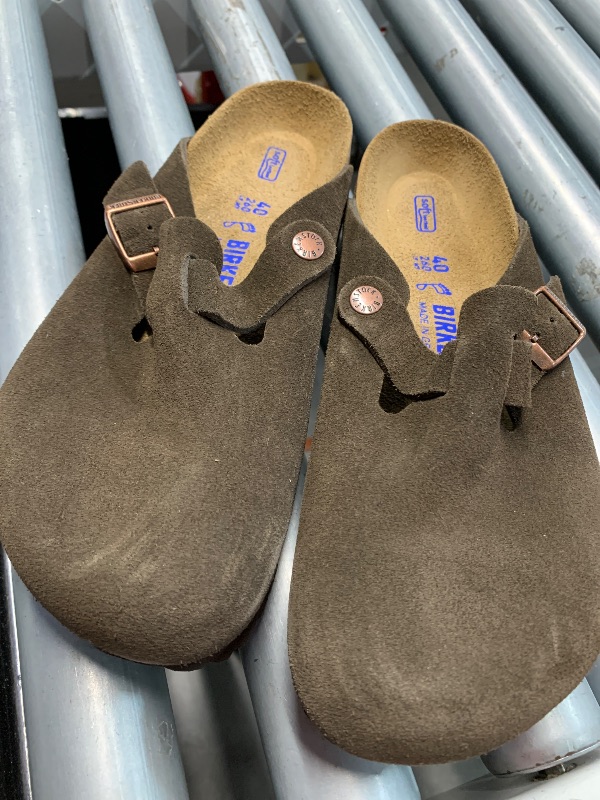 Photo 1 of (see all images) Birkenstock Classic Women's Boston Soft Clogs - Narrow, Mocha, Brown, 9-9.5 Medium US