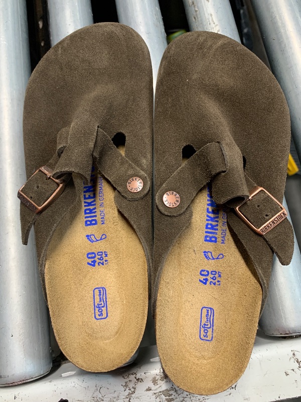 Photo 1 of (see all images) Birkenstock Classic Women's Boston Soft Clogs - Narrow, Mocha, Brown, 9-9.5 Medium US