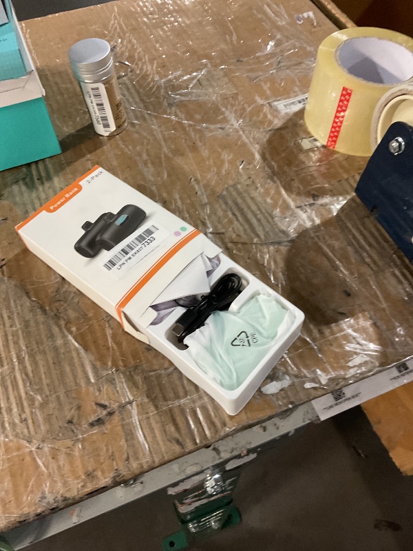 Photo 1 of [2 Pack] Mini Portable Charger 5000mAh,Ultra-Compact 15W PD Fast Charging Power Bank,LCD Display Cute Battery Pack Backup Charger Compatible with iPhone 14/14 Pro Max/13 Pro/12/11/XR/8/7-Green+Purple