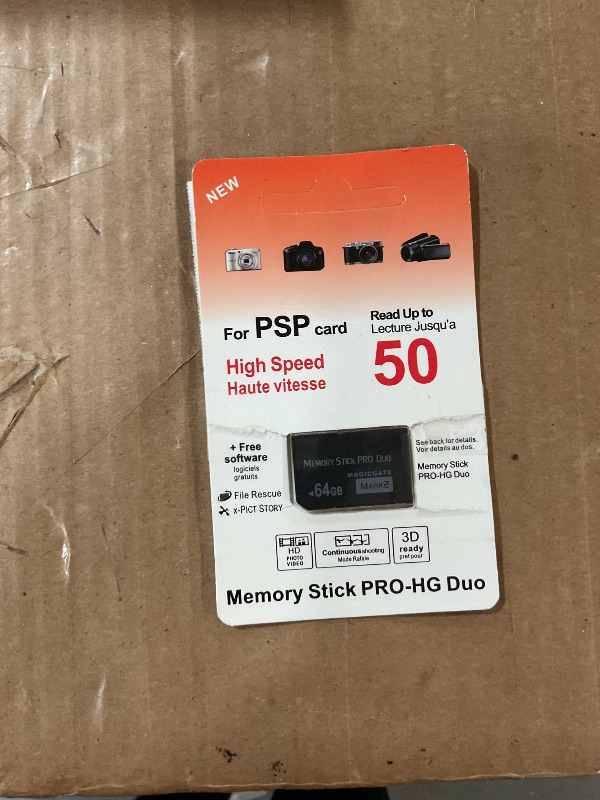 Photo 1 of HSANYIUR High-Speed 64GB Memory Stick Pro Duo Mark2 - for PSP and Camera Memory Cards