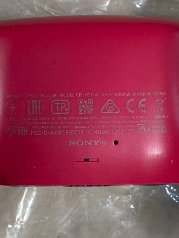 Photo 1 of (not functional)(sold for parts) PlayStation DualSense Wireless Controller Cosmic Red (Renewed)