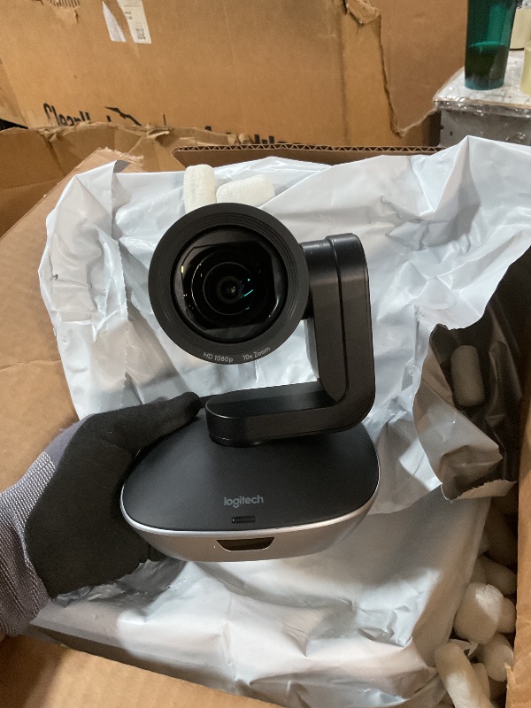 Photo 1 of Logitech Group HD Video and Audio Conferencing System for Big Meeting Rooms (Renewed)