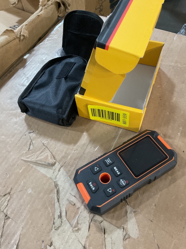 Photo 1 of Stud Finder Wall Scanner & Laser Distance Meter & Digital Level, 3 in 1 Rechargeable Multifunctional Stud Detector with Upgraded Sensor, HD LCD Display and Voice, Laser Distance Measuring Tool