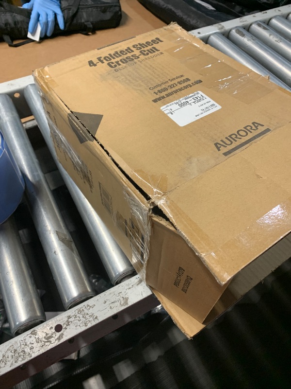 Photo 1 of ***(PARTS ONLY/MAJOR DAMAGE/NON FUNCTIONAL)***Aurora AS420C Desktop-Style Cross-Cut Paper Shredder, 4-Sheet Crosscut Desktop