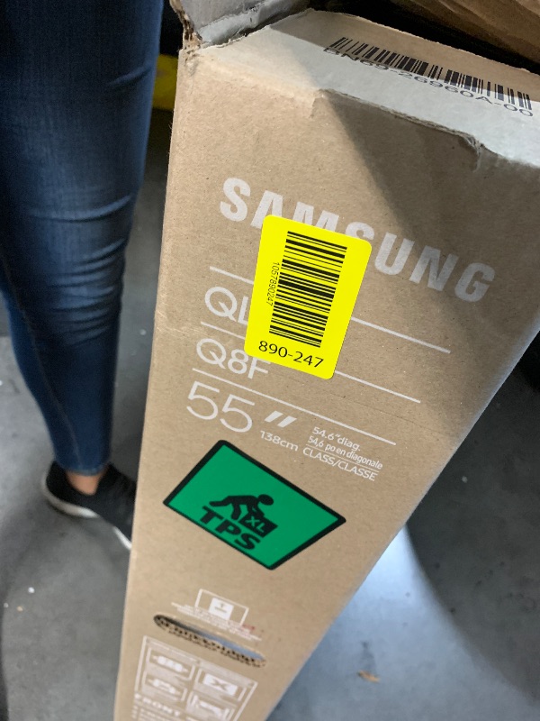 Photo 1 of iFFALCON 55-Inch Class QLED 4K Smart TV, Ultra-Slim Mural TV, 144Hz, HDR, Art Mode w/AI Art, Wide Color Gamut, Dolby Vision IQ, Dolby Atmos, Google Assistant Voice Remote(55F75, 2025 Model)