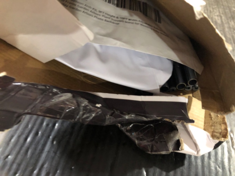 Photo 1 of **MISSING parts***Chamvis Balloon Arch Kit, 9FT Height & 10FT Width Adjustable Balloon Arch Stand Frame Garland Stand: Wedding Baby Shower Birthday Photo Backdrop