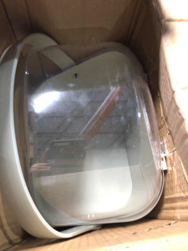 Photo 1 of (LID DAMAGED) lurcns Makeup Organizers and Storage, Make up Organizer for Vanity Cosmetics Skincare Organizers With Lid and Drawers Display Cases for Countertop?Light Green?