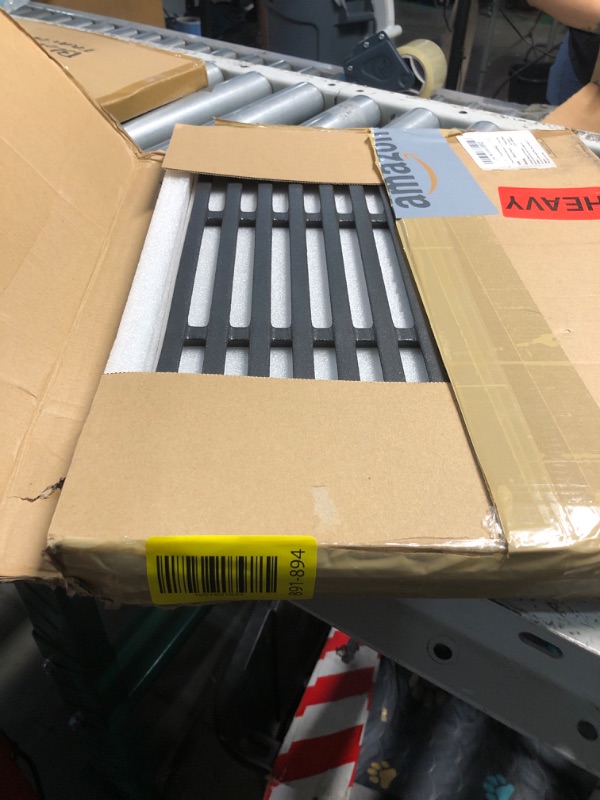 Photo 1 of (USED/FAIR) X Home 7638 Grill Grates Replacement for Weber Spirit 300 Series, E/S 310 & 320, Genesis Silver/Gold B & C Grill Replacement Parts, Cast Iron, 17.5 x 11.9 Inch, 2-Pack