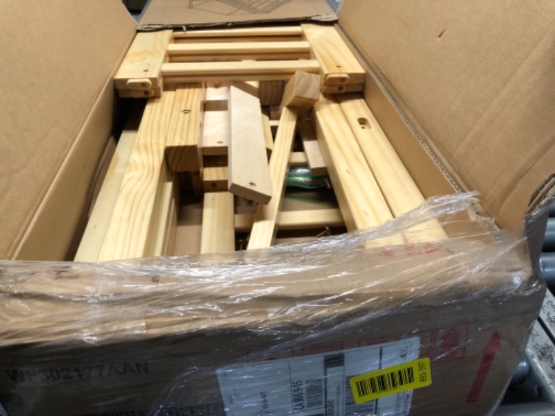 Photo 1 of ***INCOMPLETE - MISSING INSTRUCTIONS AND HARDWARE - SEE PICTURES***
Bellemave Full Size House Bed Frame, House Beds for Kids, Montessori Floor Bed with Fence, Playhouse for Kids, Natural