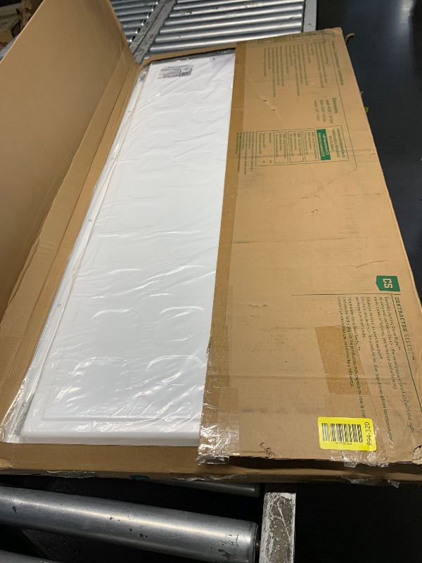 Photo 1 of Lithonia Lighting CPX 2x4 LED Flat Panel Light, 2 Ft. x 4 Ft. LED Light Panel, Ceiling Lighting Fixture, 4000/5000/6000 Adjustable Lumens, 3500K/4000K/5000K Switchable CCT, Smooth Satin Lens, White