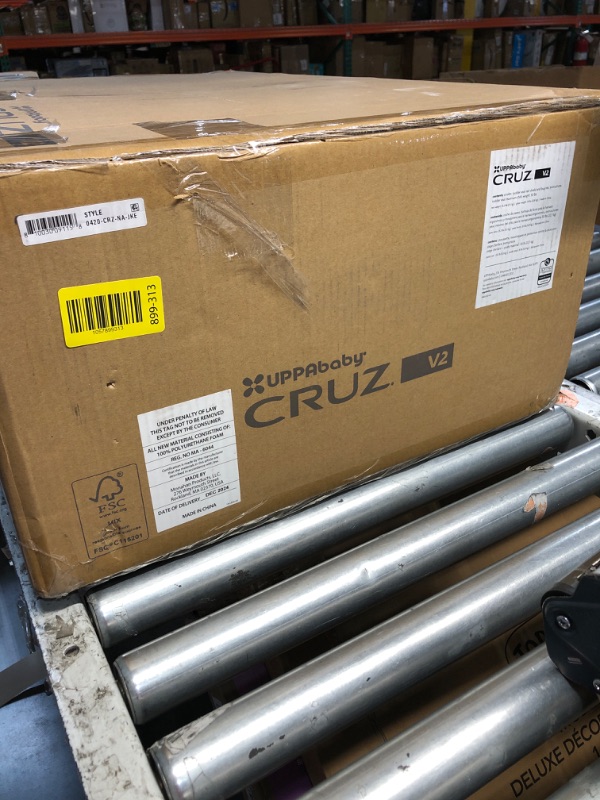 Photo 1 of **MISSING A CONNECTING PART TO ATTACH CAR SEAT** UPPAbaby Cruz V2 Stroller/Full-Featured Stroller with Travel System Capabilities/Toddler Seat, Bumper Bar, Bug Shield, Rain Shield Included/Jake (Charcoal/Carbon Frame/Black Leather)