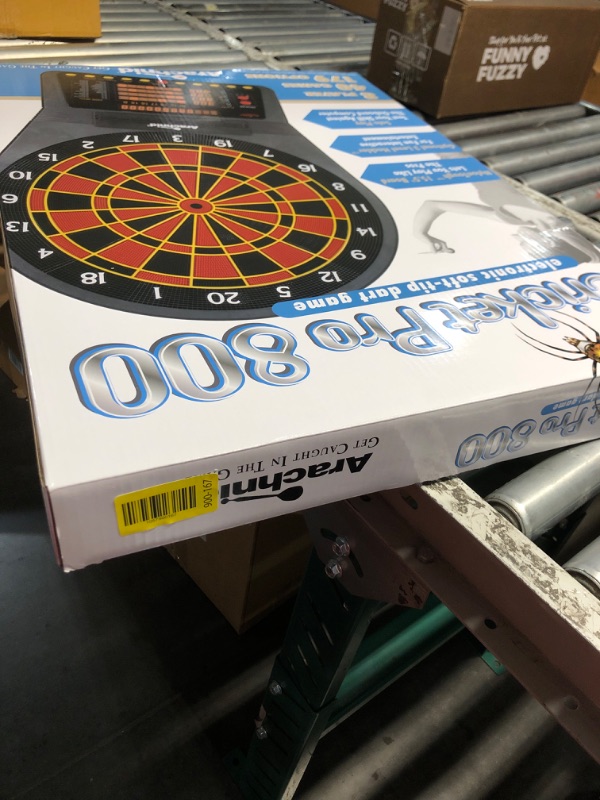 Photo 1 of (PARTS) Arachnid Cricket Pro 800 Electronic Dartboard with Micro-Thin Segment Dividers for Reduced Bounce-Outs and NylonTough Segments for Improved Durability - Available with Optional Wood Dartboard Cabinet
