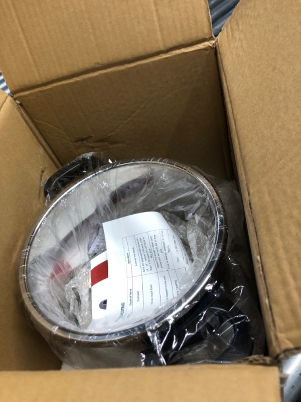 Photo 1 of ******************MISSING THE 'GIFT' PIECES*************
3-In-1 Stainless Steel Pressure Cooker 6.3 Quart: [Save 70% Time] [3 PSI Settings], One-Hand Locking, Induction Compatible, Glass Lid & Steamer Rack Included, Olla de Presion