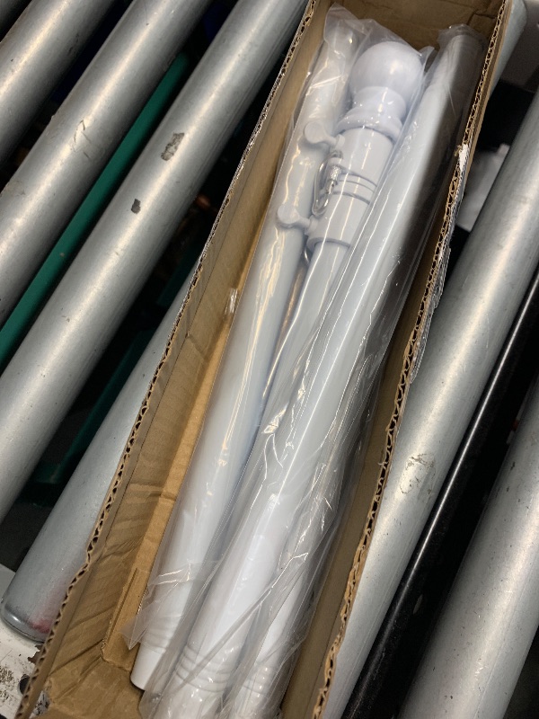 Photo 1 of (used)(incomplete)(see images) Aluminum Flag Poles for Outside House Inground with 3x5 American Flag for Yard, Residential