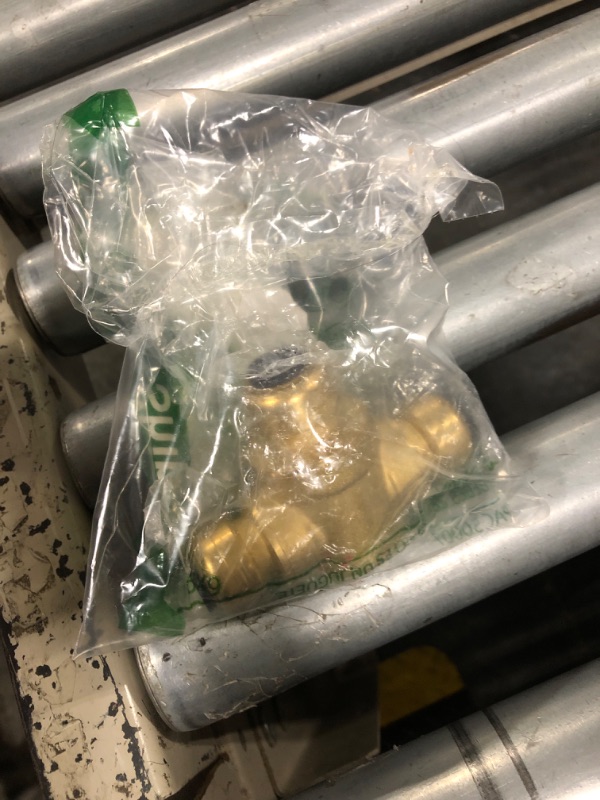 Photo 1 of 1/2 in. Brass Push-To-Connect 3-Way Ball Valve