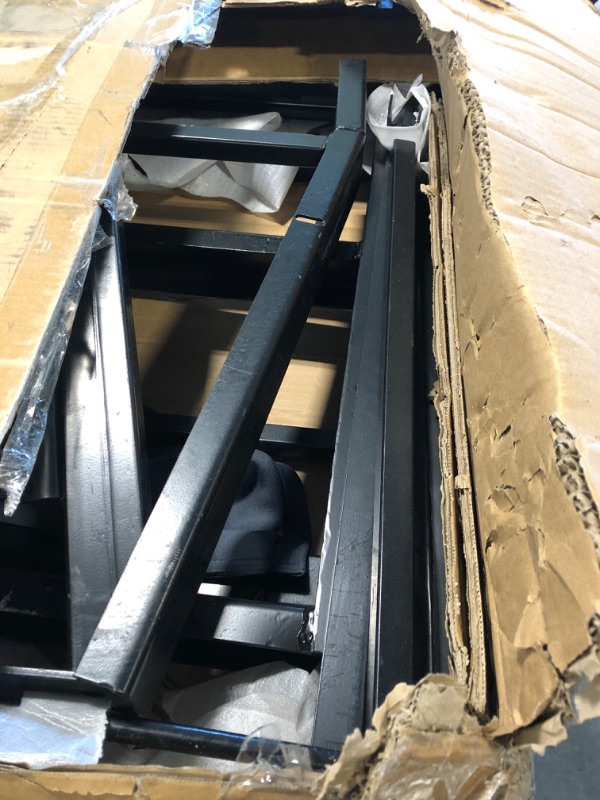 Photo 1 of ***MISSING HARDWARE***GarveeTech Garage Shop Heavy Duty Creeper with High Capacity (400Lb), Adjustable Height, Foldable, with Caster Wheels & Topside Automotive Engine Creeper - Black