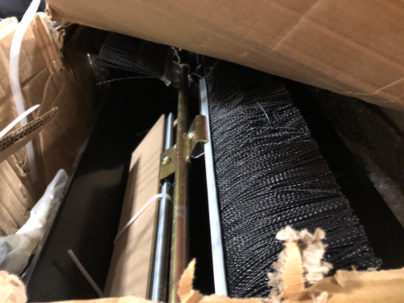 Photo 1 of VEVOR Tow Behind Lawn Sweeper, 44 in Pull Behind Lawn Sweeper, 25 cu. ft Large Capacity Leaf & Grass Collector, Heavy Duty Garden Sweeper with Adjustable Sweeping Height for Yard, Lawn, Farm