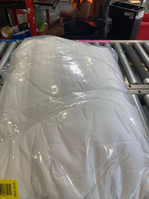 Photo 1 of ****MISSING THE PILLOW CASES***  Litanika California King Comforter Set White - 3 Pieces Cal King Lightweight Soft Plain Bed Comforter, Oversized Down Alternative Bedding Set - Machine Washable (104x96In, 2 Pillowcases)