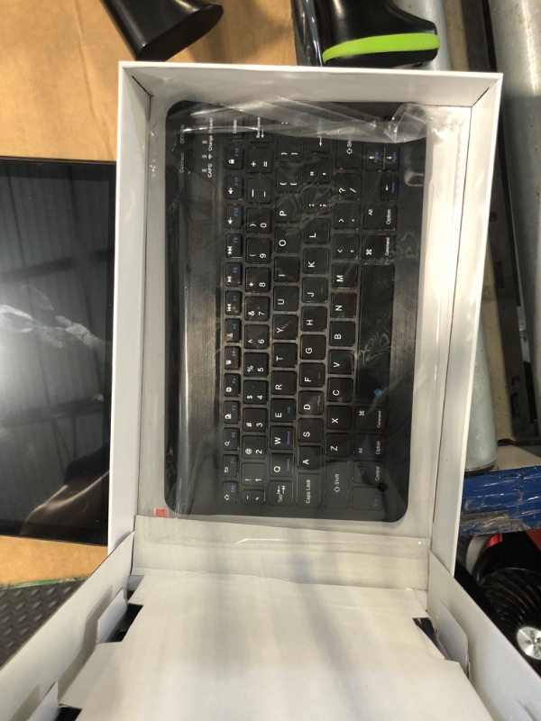 Photo 1 of ***NON FUNCTIONAL, FOR PARTS ONLY*** 2025 Latest Android 13 Tablet, 2 in 1 Tablet 10.1 Inch, 4G Cellular Tablets with Keyboard, 64GB ROM + 4GB RAM, Octa-Core Processor, 2 Sim Slots, 13MP Camera, GPS/WiFi/Bluetooth/Mouse/Stylus(Black)