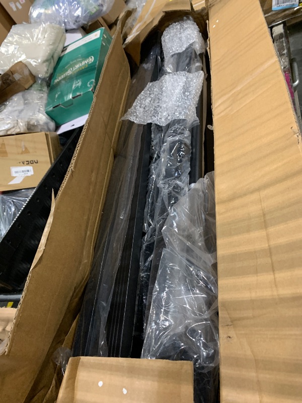 Photo 1 of ***MISSING HARDWARE***
BOSRII Queen Size Bed Frame with Headboard and Footboard, 18 Inches High, 3500 Pounds Heavy Duty Metal Slats Support for Mattress, No Box Spring Needed, Noise-Free, Black