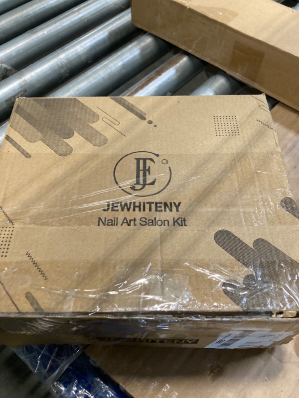 Photo 1 of ***INCOMPLETE****JEWHITENY 14 pcs Poly Gel Nail Extension Kit With Drill Machine U V Nail Light ALL In One Polygel Starter Kit