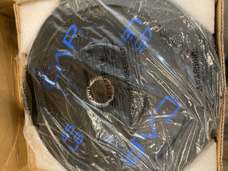 Photo 1 of *** ONLY ONE WEIIGHT PLATE  45 LBS**** CAP Barbell Economy Olympic Bumper Plate Set with Color Logo, Black, 160 lbs Set