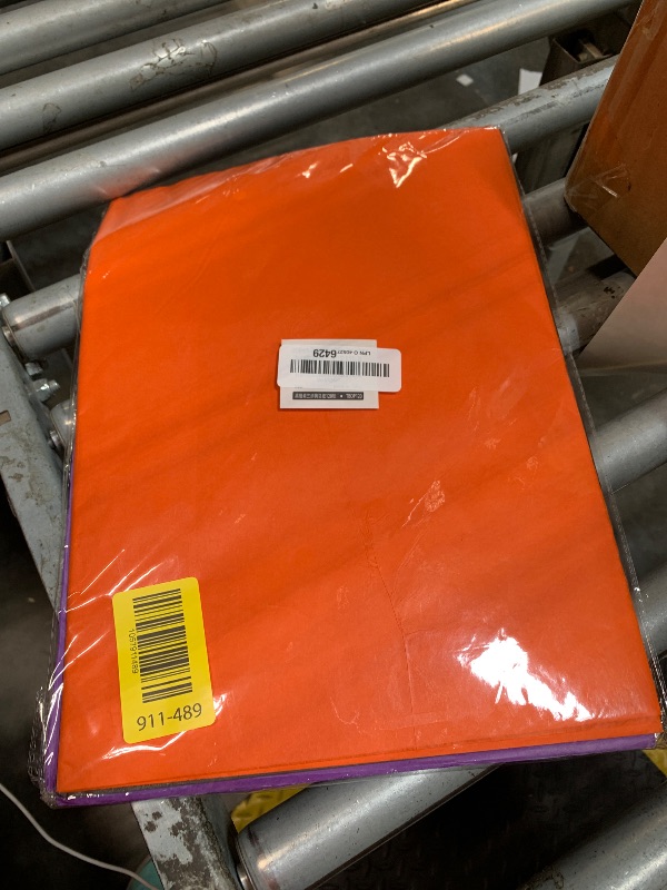 Photo 1 of 120 Sheets Halloween Tissue Paper for Gift Bags, 20" x 14" Black Orange Purple Wrapping Tissue Paper for Halloween Decoration DIY Craft