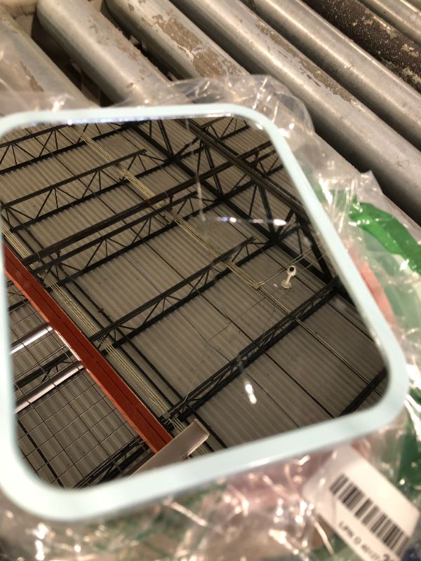 Photo 1 of ***CRACKED***LeaOcaao Desk Mirror, 6.7 Inch Vanity Mirror, Makeup Mirror with 1-Hanging Port, 1 Travel Makeup Mirror with U-Shaped Bracket for Makeup Desk ? Dressing Room (Green)