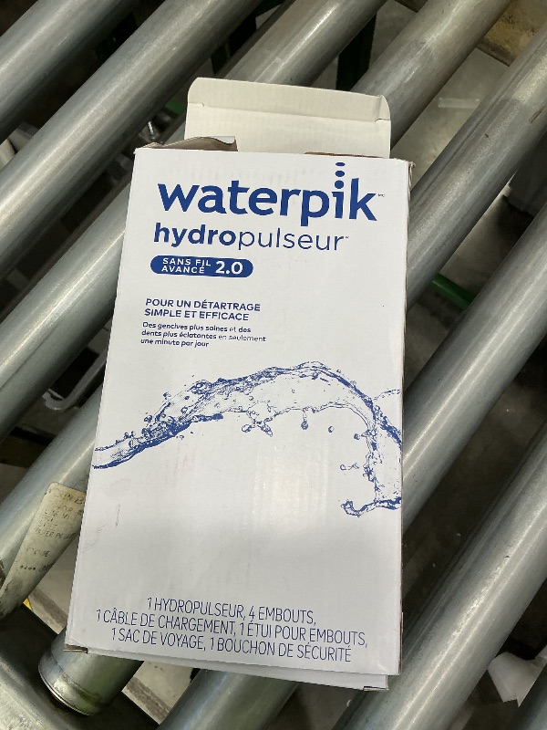 Photo 1 of *Missing Parts - Check clerk notes*
Waterpik Cordless Advanced 2.0 Water Flosser For Teeth, Gums, Braces, Dental Care With Travel Bag and 4 Tips, ADA Accepted, Rechargeable, Portable, and Waterproof, Blue WP-583, Packaging May Vary