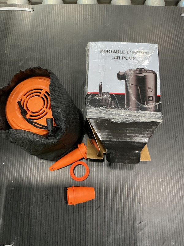 Photo 1 of ***SEE CLERK COMMENTS*** dskaoo 5200mAh Electric Air Pump for Inflatables, Air Mattress Pump Portable with LED Display Screen & 4 Nozzles, Inflator/Deflator Pumps for Pool, Paddle Boats, Camping, Swimming Ring