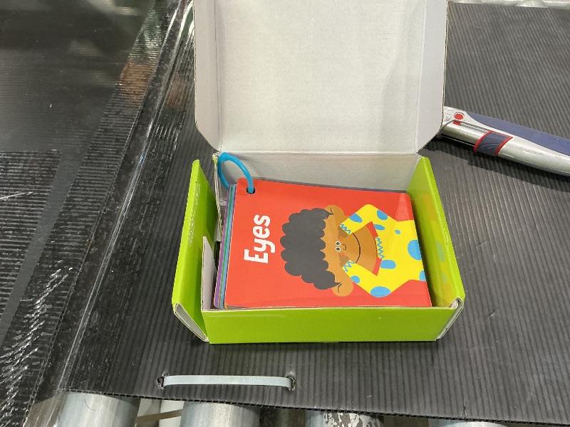 Photo 1 of 110 PCS Early Learning Flashcards, Double Sided Cards- Alphabet, Numbers, Foods, Animals, Shapes, Colors, Home Object with 4 Reclosable Rings, Learning Tool for Pre-K Kindergarten Toddlers