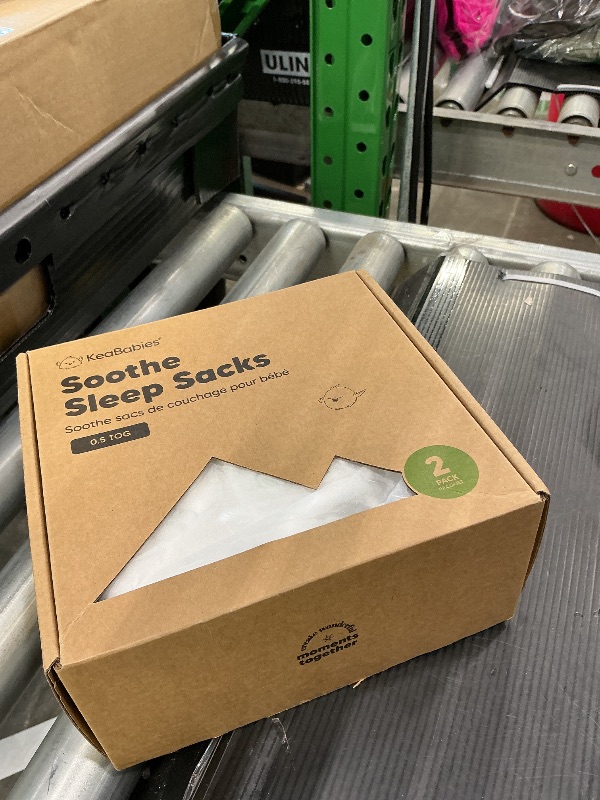 Photo 1 of 2-Pack Organic Baby Sleep Sacks, 100% Cotton - Soft & Breathable 0.5TOG Baby Wearable Blanket, Toddler Sleeping Sack 0-6 Months, Easy to Wear Transitional Swaddles for Newborns (Bunnies, S)