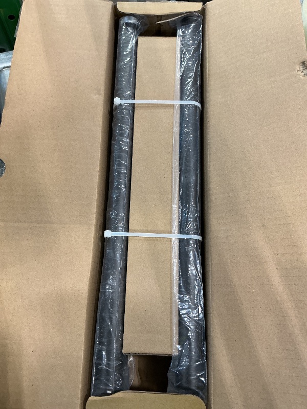 Photo 1 of 2 Pack Modern Antique Brown Curtain Rods for Windows 16 to 60 Inches Adjustable Length Heavy Duty 1" Diameter Window Rod with Decorative Finials for Outdoor Farmhouse Bedroom Kitchen Living Room