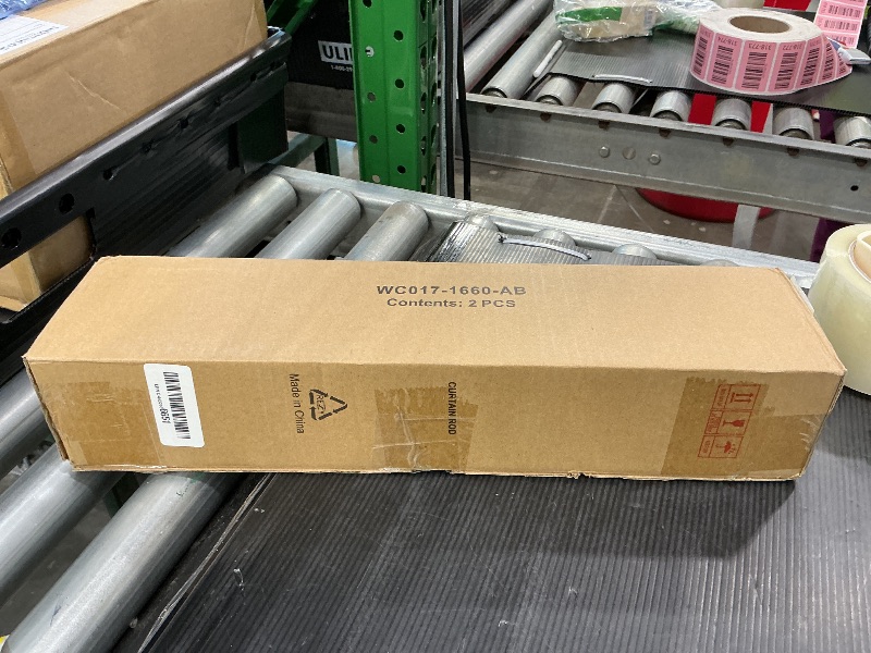 Photo 1 of 2 Pack Modern Antique Brown Curtain Rods for Windows 16 to 60 Inches Adjustable Length Heavy Duty 1" Diameter Window Rod with Decorative Finials for Outdoor Farmhouse Bedroom Kitchen Living Room