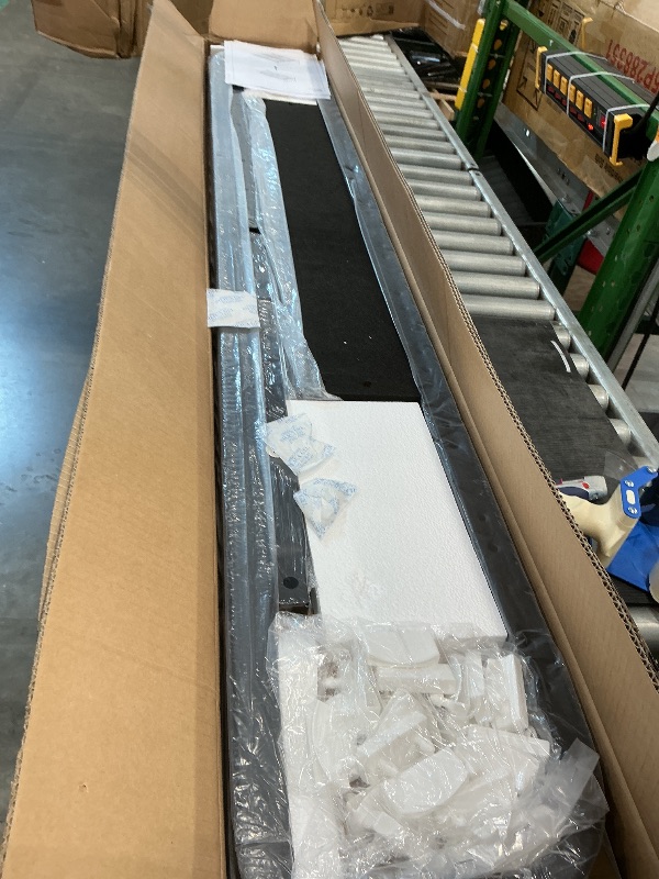 Photo 1 of *PARTIAL SET*
Bellemave Twin Size Lift Up Storage Bed,Upholstered Platform Bed with Hydraulic Storage System,Vertical Stripe Headboard,Gray