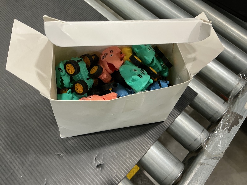 Photo 1 of 18Pcs Dinosaur Pull Back Cars Set for Kids Toddlers, Bulk Mini Racing Vehicles Toys Party Favors, Pinata Fillers, Goodie Bag Stuffers, Classroom Prizes for Boys Girls