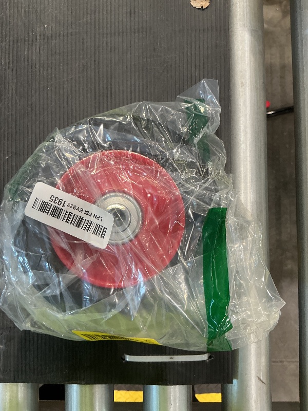 Photo 1 of (2-Pack) AR-PRO 6” x 1.5” Flat Free Solid Rubber Wheel Assemblies - Replacement Hand Truck Wheels with Ball Bearings and 1/2” Bore Hole Diameter - Heavy-Duty Solid Rubber Wheels 132 lbs Load Capacity