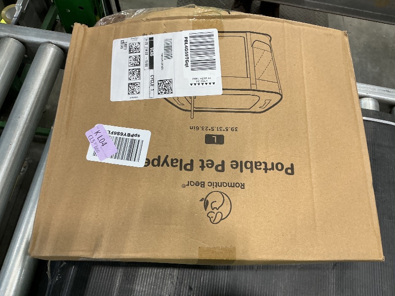 Photo 1 of 40x32x24 Inches Dog Playpen,Pet Playpen,Foldable Puppy Cat Playpen,Portable Exercise Kennel Tent Crate,Water-Resistant Breathable Shade Cover,Indoor Outdoor Travel Camping Use for Small Animals(L)