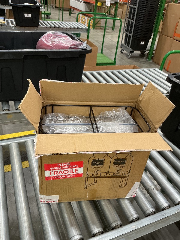 Photo 1 of 1 Gallon Glass Drink Dispensers For Parties 2PACK.Beverage Dispenser,Glass Drink Dispenser With Stand And Stainless Steel Spigot 100% Leakproof.Lemonade Dispenser With Ice Cylinder.Laundry Detergent