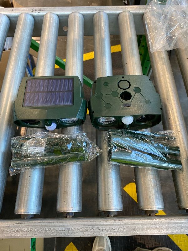 Photo 1 of 2Pack Ultrasonic Cat Repellent Outdoor Solar Animal Repellent with Motion Detection&Flash Light Animal Deterrent Devices Deer Repellent Devices to Scare Raccoon Rabbit Skunk Repellent for Yard
