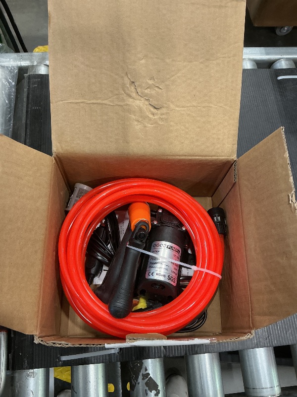 Photo 1 of 12V Portable Universal Car Washer Gun High Pressure Car Cleaner Electric Water Pump Kit Black