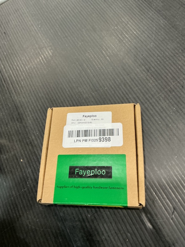 Photo 1 of #6-32 x 2" Flat Head Machine Screws (50 pcs), 18-8 (304) Stainless Steel, Phillips Drive Flat Head Machine Screws, Black Oxide Coated, Fayeploo (with Phillips Driver Bit)