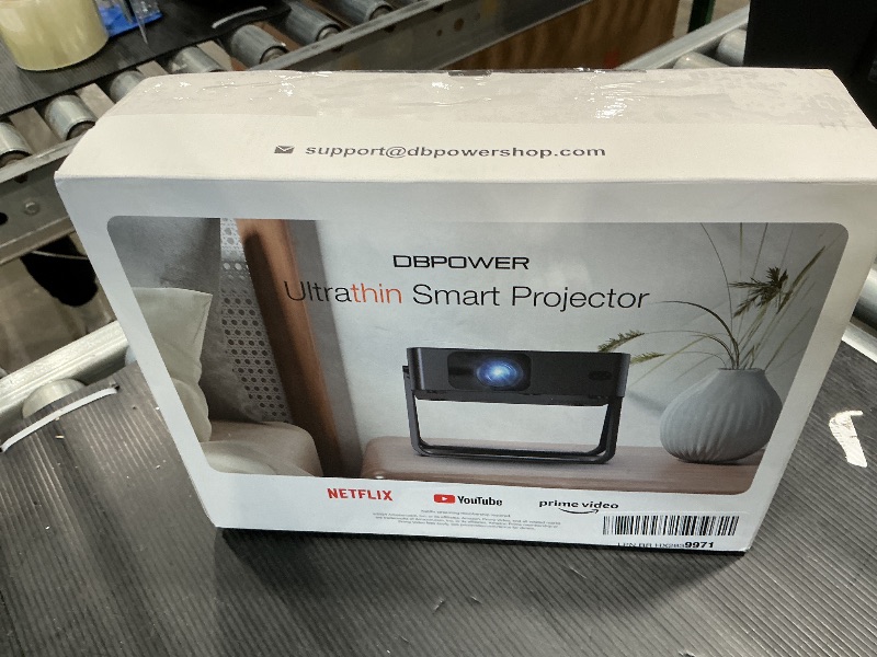 Photo 1 of [Ultra-Slim 1.97"| Netflix Licensed | AI Auto Focus | 360° Stand] Smart Mini Projector with WiFi 6 & Bluetooth, Built-in Netflix/YouTube/Disney+/Hulu, DBPOWER N5 Movie Projector for Bedroom (Black)