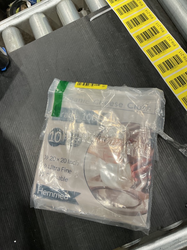 Photo 1 of 10-Pack Cheesecloth, 20x20 Inch Hemmed Cheese Cloth for Straining, Reusable Unbleached Cotton Strainer for Cooking, Baking, Juicing, and Cheese Making (Grade 100)